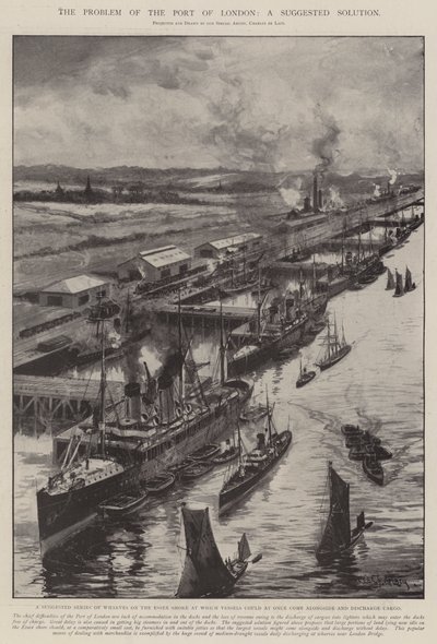 ロンドン港の問題、提案された解決策 作： Charles John de Lacy
